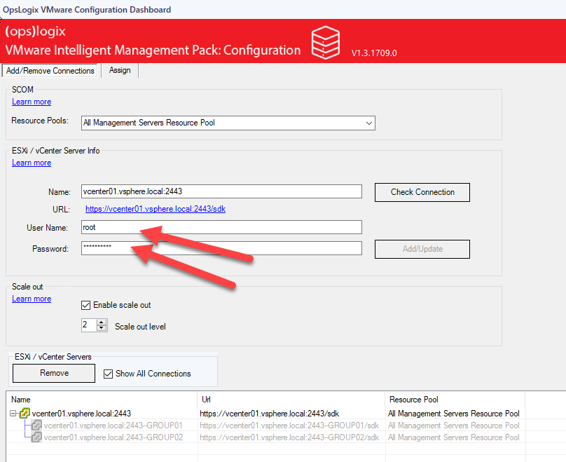 Vmware configuration